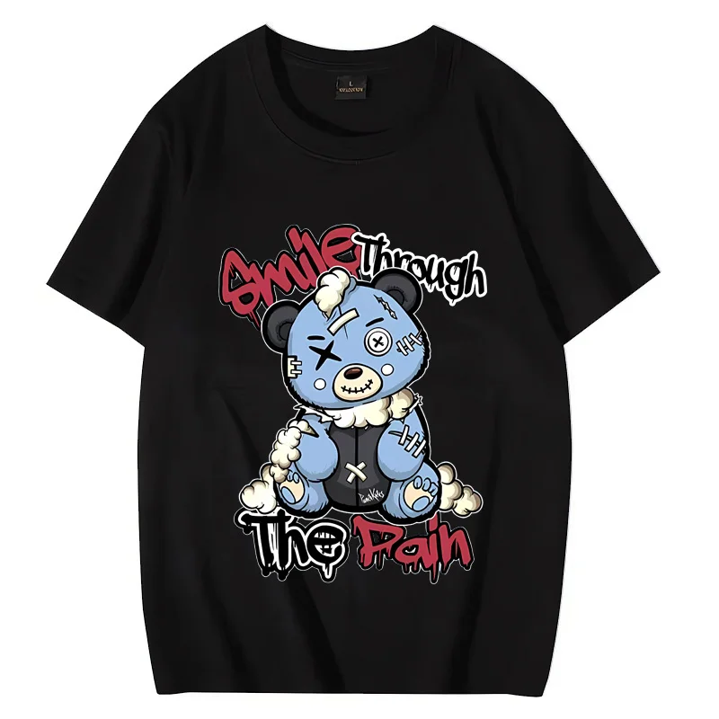 Smile Through The Pain Vintage Graphics T Shirt 2023 Men Women Fashion gothic Tops Oversized Short Sleeve 100% Cotton Unisex Tee
Smile Through The Pain Vintage Graphics T Shirt 2023 Men Women Fashion gothic Tops Oversized Short Sleeve 100% Cotton Unisex Tee