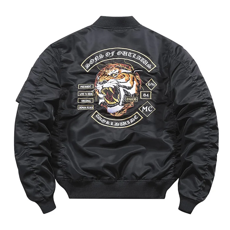 Bomber Spring Jacket Men Tiger Embroidery Coat Male Military Waterproof Windbreaker For Boy Army MA1 Jacket 2023 Sukajan
Bomber Spring Jacket Men Tiger Embroidery Coat Male Military Waterproof Windbreaker For Boy Army MA1 Jacket 2023 Sukajan