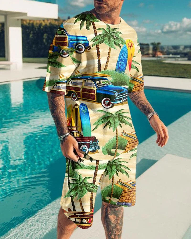 2023 New Summer Fashion Men's Set Tracksuits Casual Short Sleeves Holiday Style 3D Print T-shirt+Shorts Pants Suits Male Clothes
2023 New Summer Fashion Men's Set Tracksuits Casual Short Sleeves Holiday Style 3D Print T-shirt+Shorts Pants Suits Male Clothes