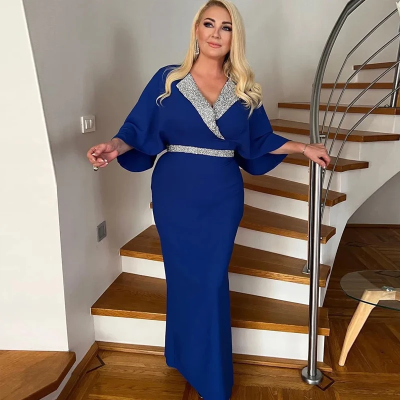 VENUS Blue Elegant Prom Evening Dresses V-Neck Mermaid Ball Dresses Sequined Pleat Party Dresses Custom Made فساتين السهرة
VENUS Blue Elegant Prom Evening Dresses V-Neck Mermaid Ball Dresses Sequined Pleat Party Dresses Custom Made فساتين السهرة