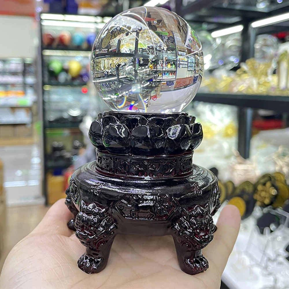 Retro Incense Burner Carving Lotus Kylin Statue Carfts Ornaments Crystal Ball Base Lucky Fengshui Office Living Room Decoration
Retro Incense Burner Carving Lotus Kylin Statue Carfts Ornaments Crystal Ball Base Lucky Fengshui Office Living Room Decoration