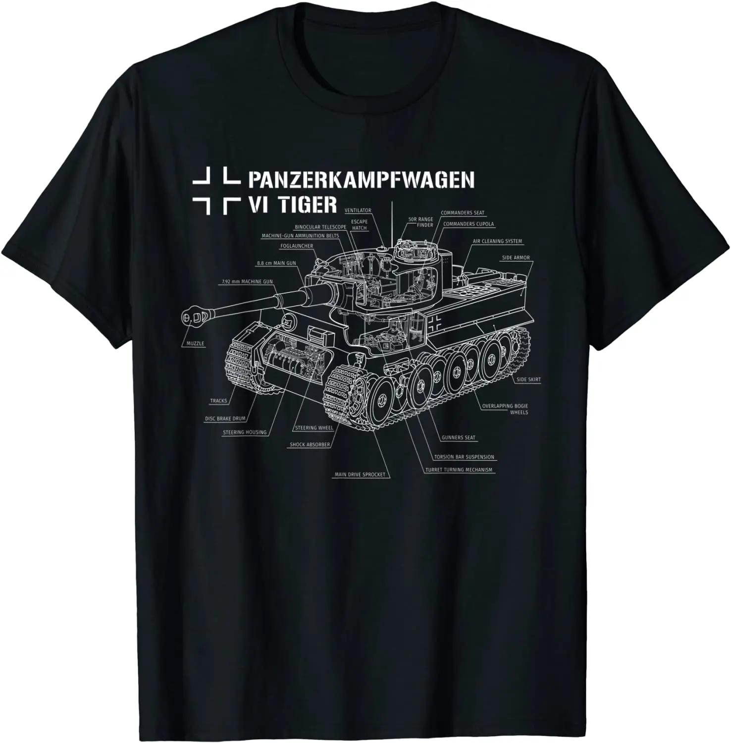 WWII German Tank Tiger I Engineering Blueprint T-Shirt. Summer Cotton O-Neck Short Sleeve Mens T Shirt New S-3XL
WWII German Tank Tiger I Engineering Blueprint T-Shirt. Summer Cotton O-Neck Short Sleeve Mens T Shirt New S-3XL