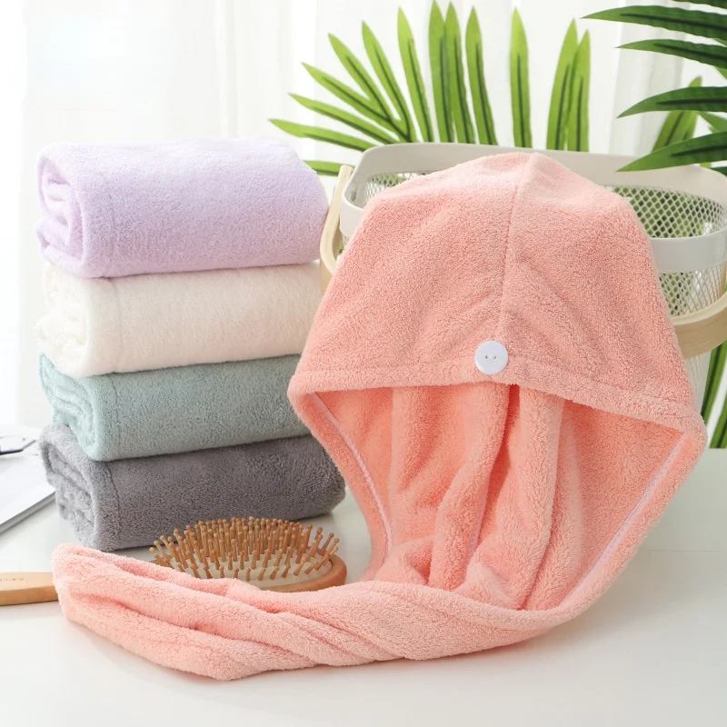Thicken Quick-dry Hair Towel Cap Hat Girl's Hair Drying Hat Bath Hat Microfiber Solid Towel Cap Super Absorption Turban
Thicken Quick-dry Hair Towel Cap Hat Girl's Hair Drying Hat Bath Hat Microfiber Solid Towel Cap Super Absorption Turban