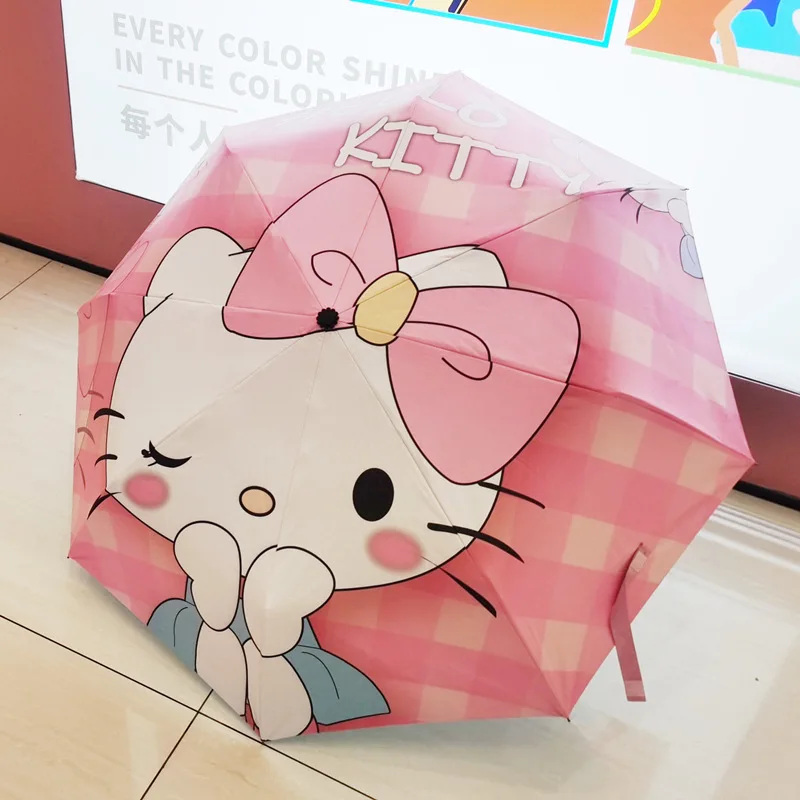 Зонт Hello Kittys Sanrios, зонтик Аниме, защита от УФ-лучей, в стиле каваи, складной мультяшный, полностью автоматический, защита от солнца для девочек
Зонт Hello Kittys Sanrios, зонтик Аниме, защита от УФ-лучей, в стиле каваи, складной мультяшный, полностью автоматический, защита от солнца для девочек