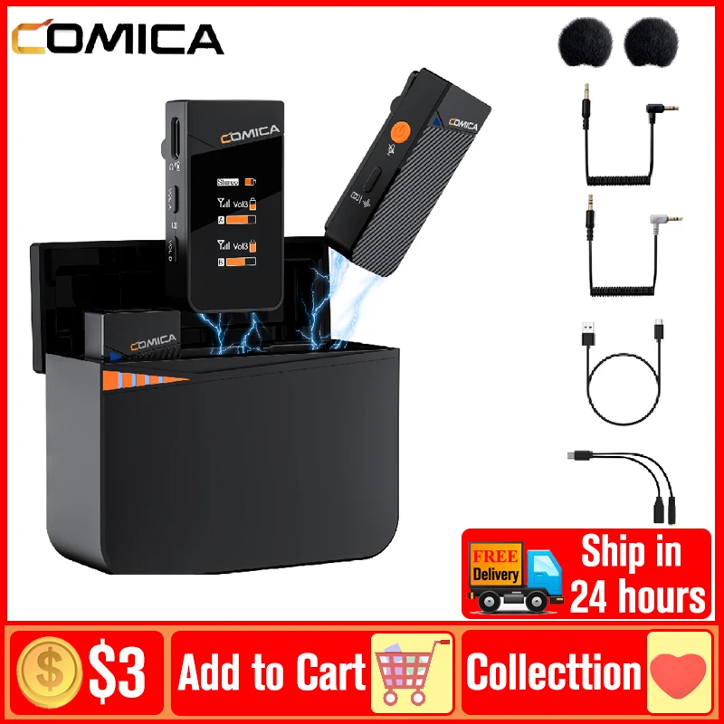 Comica Vimo C C2 C3 2,4G мини беспроводной петличный микрофон с отворотом микрофон для смартфона ноутбука камера Подкаст интервью YouTube
Comica Vimo C C2 C3 2,4G мини беспроводной петличный микрофон с отворотом микрофон для смартфона ноутбука камера Подкаст интервью YouTube