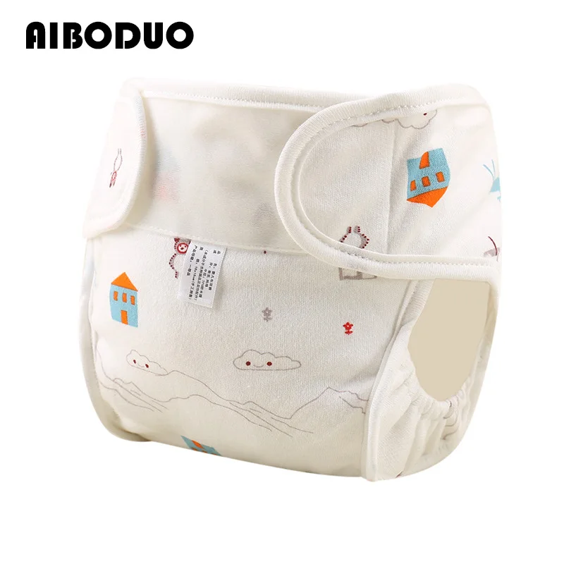 

2023 New Casual Children's Clothing Printing Three-dimensional Anti-side Leakage Baby Cotton Newborn Diaper Pants