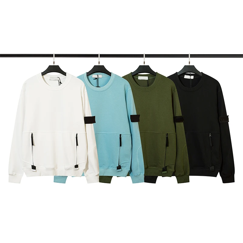 

Autumn Mens Sweatshirt O-Neck Long Sleeve Male jumper Topstoney Trendy Solid Color Casual Hip-Hop Streetwear Men Pullover