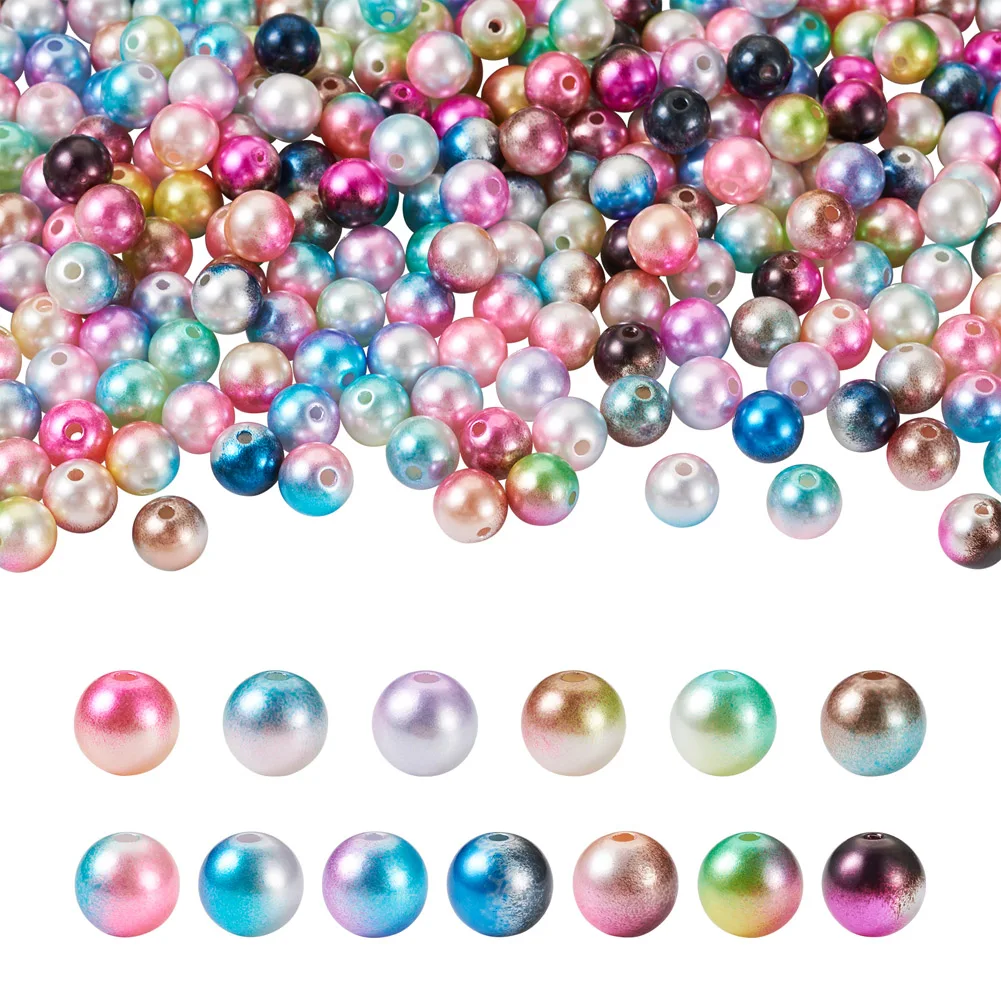 260pcs Gradient Mermaid ABS Imitation Pearl Beads Round Loose Plastic Beads DIY Necklace Bracelet Jewelry Making Accessories
260pcs Gradient Mermaid ABS Imitation Pearl Beads Round Loose Plastic Beads DIY Necklace Bracelet Jewelry Making Accessories