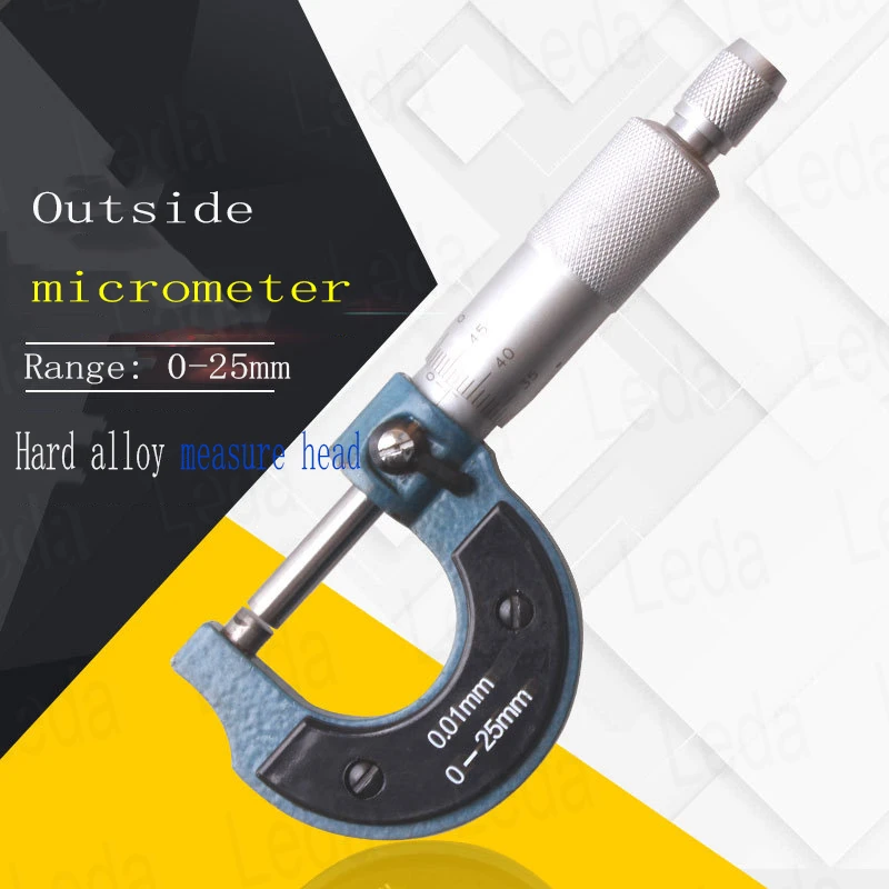 1 pcs Outer Diameter Micrometer Thread Scale Micrometer 0-25MM 25-50MM 0.01mm Precise Gauge Micrometer
1 pcs Outer Diameter Micrometer Thread Scale Micrometer 0-25MM 25-50MM 0.01mm Precise Gauge Micrometer
