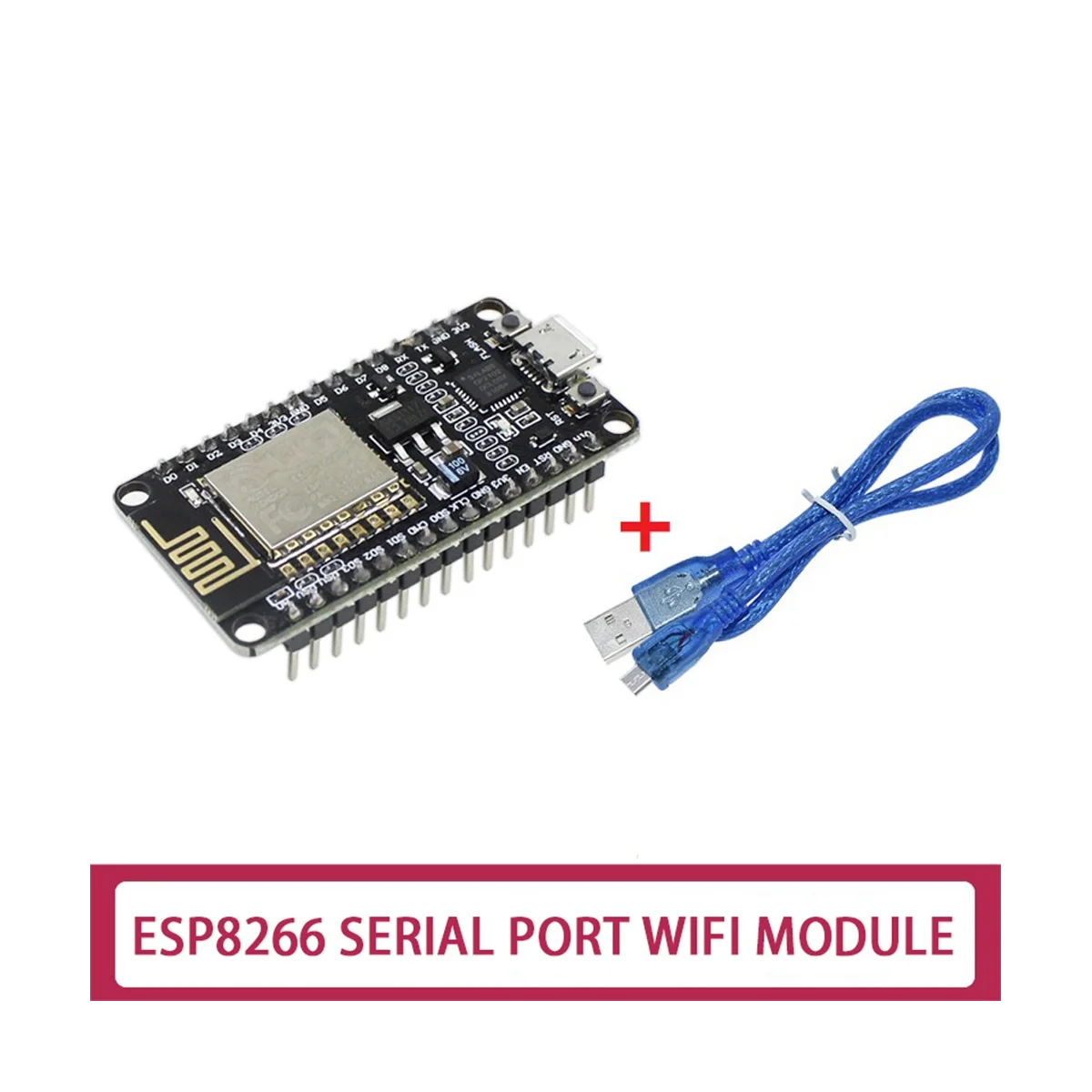 

ESP8266 CP2102 Development Board+USB Cable ESP-12E MCU ESP8266 Nodecu Lua V3 Internet Of Things WIFI Development Board