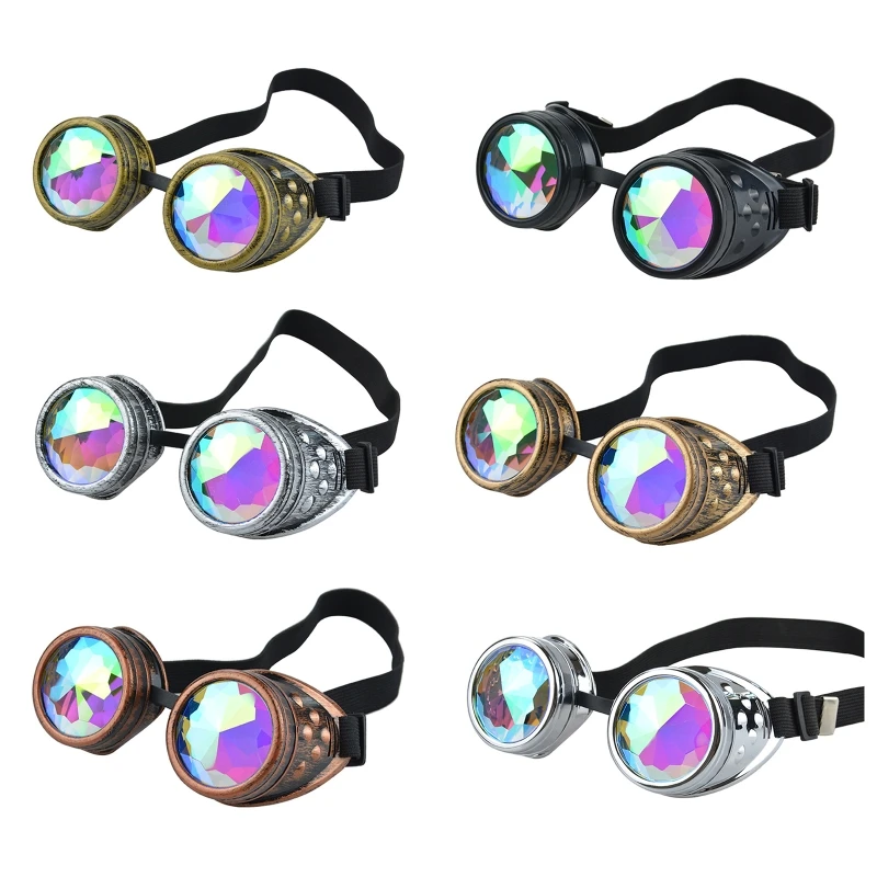 Retro Cosplay Vintage Rivet Steampunk Goggles Glasses Welding Gothic Eyewear D5QD
Retro Cosplay Vintage Rivet Steampunk Goggles Glasses Welding Gothic Eyewear D5QD