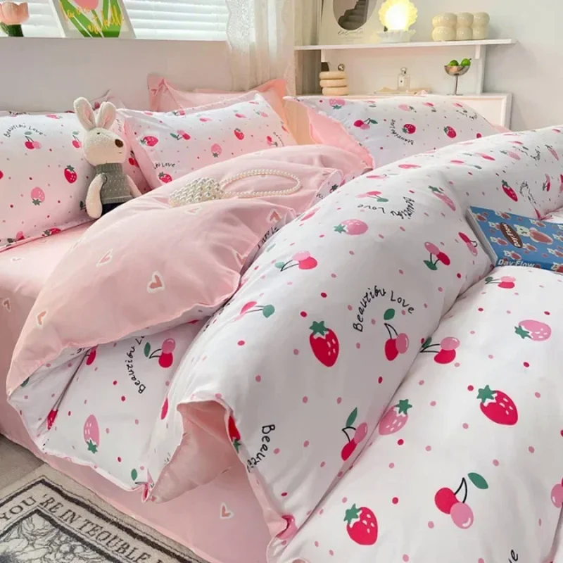 Soft Bedding Set Nordic Washable Cotton Comfortable Duvet Cover Bed Sheet Pillow Cover Children's Home Textile Soft Bed Sheet
Soft Bedding Set Nordic Washable Cotton Comfortable Duvet Cover Bed Sheet Pillow Cover Children's Home Textile Soft Bed Sheet