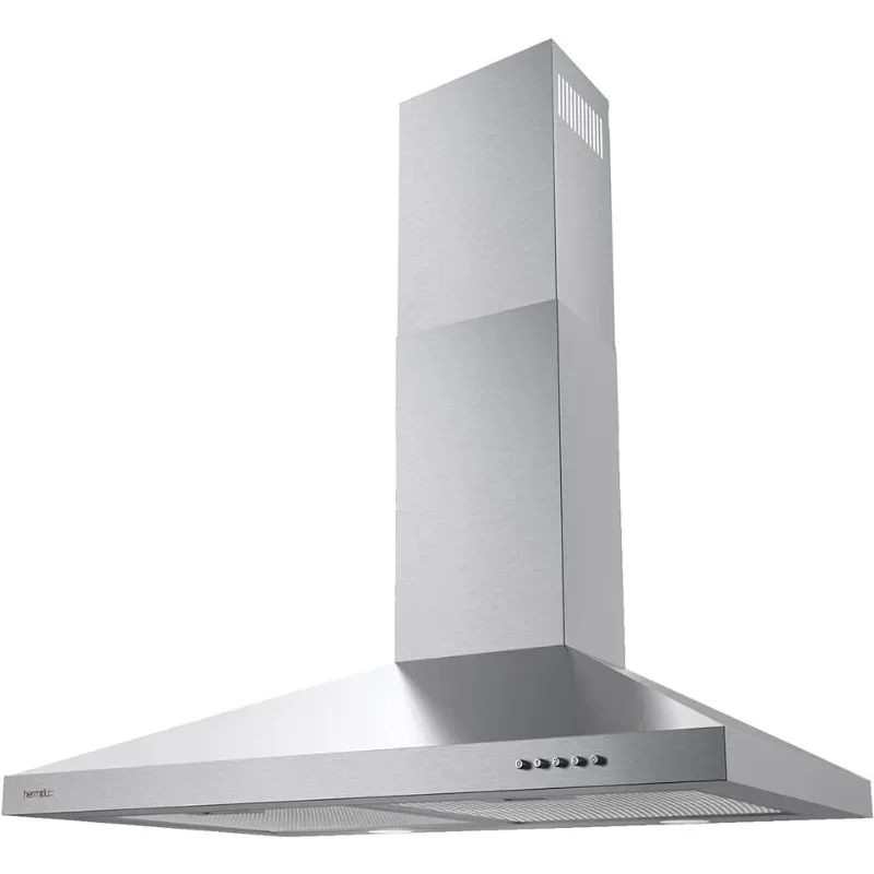 

Range Hood Stainless Steel, Wall Mount Vent Hood for Kitchen with Charcoal, Range Hoods with Ducted/Ductless