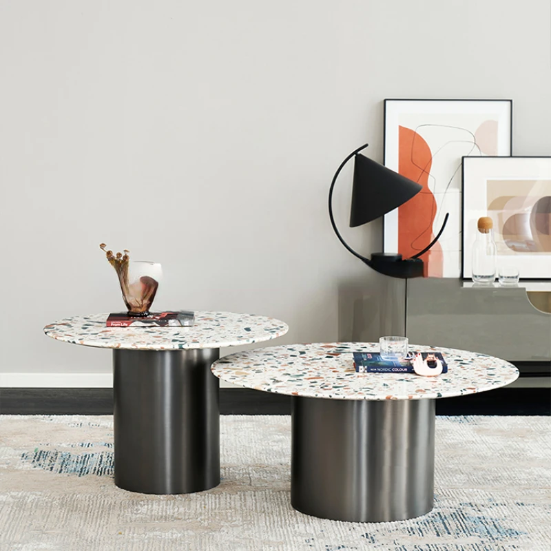 Coffee table combination / minimalist / terrazzo / French round coffee table /
Coffee table combination / minimalist / terrazzo / French round coffee table /