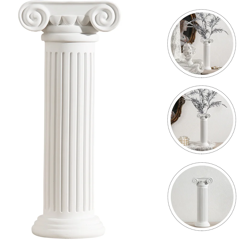 

Roman Column Vase Weddings Road Guide Pillars Outdoor Decorative Columns Flower Resin Bride Decoration