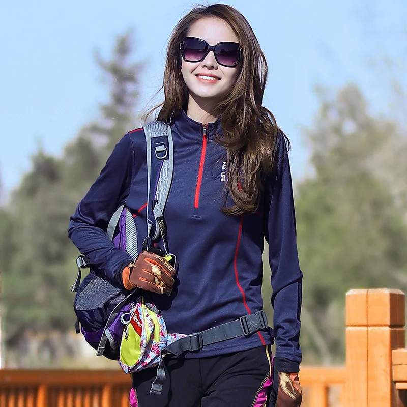 Outdoor Long-sleeved Quick-drying T-shirt Women's Moisture-absorbing Breathable Quick-drying Clothes Mountaineering Hiking Top
Outdoor Long-sleeved Quick-drying T-shirt Women's Moisture-absorbing Breathable Quick-drying Clothes Mountaineering Hiking Top