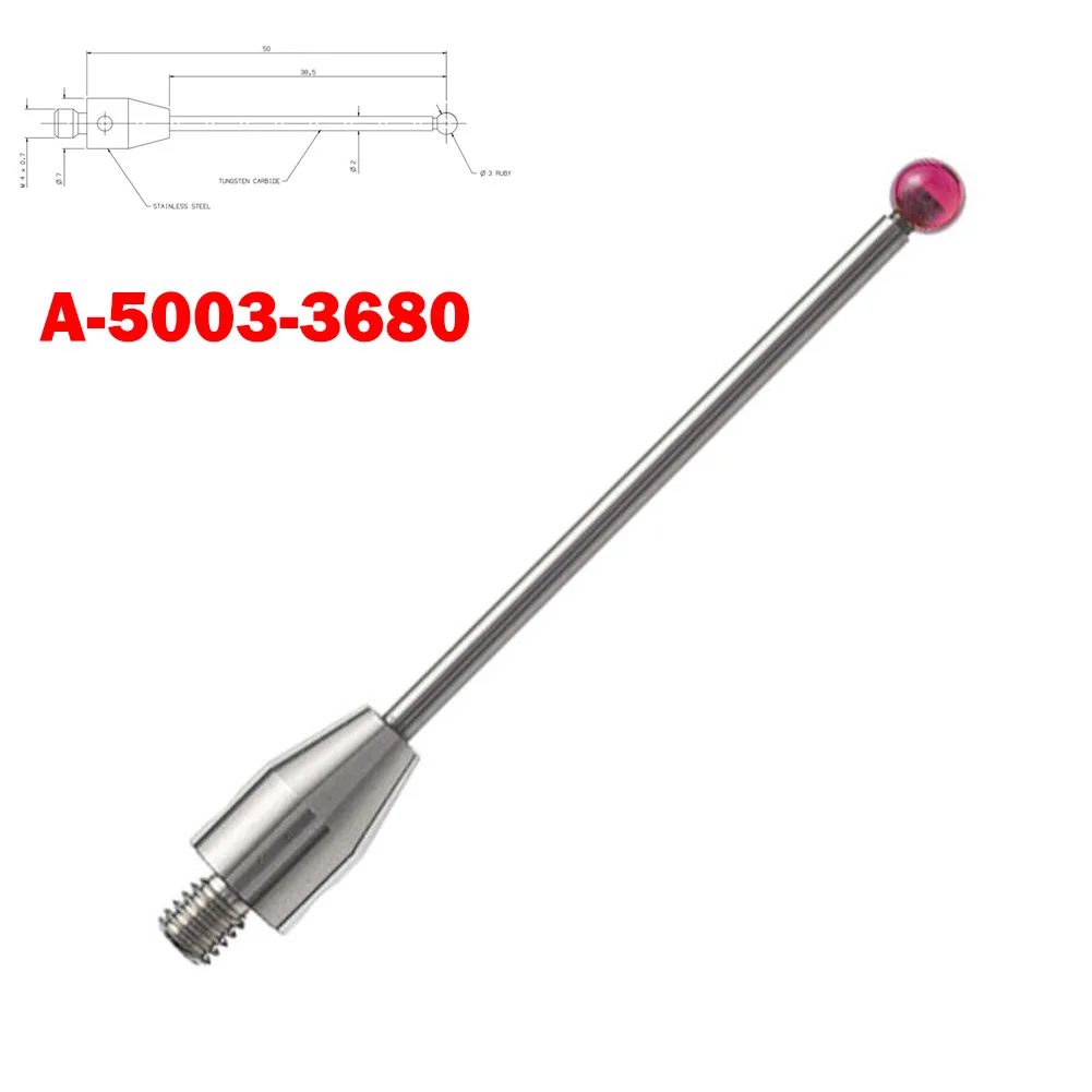 1PCS CMM Probe Cmm Touch Probe Stylus Thread 3mm Tip 50mm Long A-5003-3680 Parts For Precision Measurement
1PCS CMM Probe Cmm Touch Probe Stylus Thread 3mm Tip 50mm Long A-5003-3680 Parts For Precision Measurement
