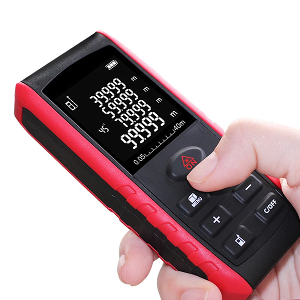 Laser Tape Measure 40M/60M Handheld Laser Rangefinder Infrared Measuring Instrument for DIY Decorating Building
Laser Tape Measure 40M/60M Handheld Laser Rangefinder Infrared Measuring Instrument for DIY Decorating Building
