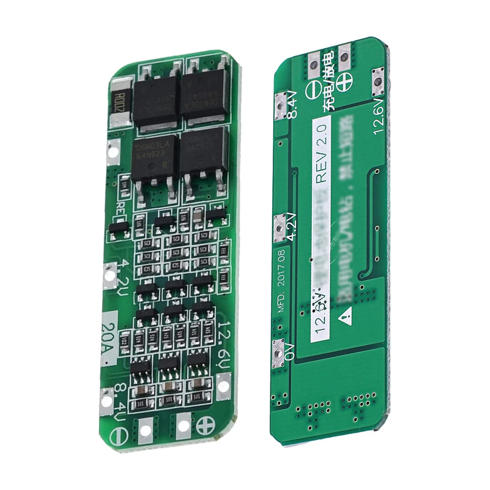 Lithium Battery Charger PCB BMS Board 2PCS 3S 20A Protects Against Overcharging Over discharging Short circuit
Lithium Battery Charger PCB BMS Board 2PCS 3S 20A Protects Against Overcharging Over discharging Short circuit