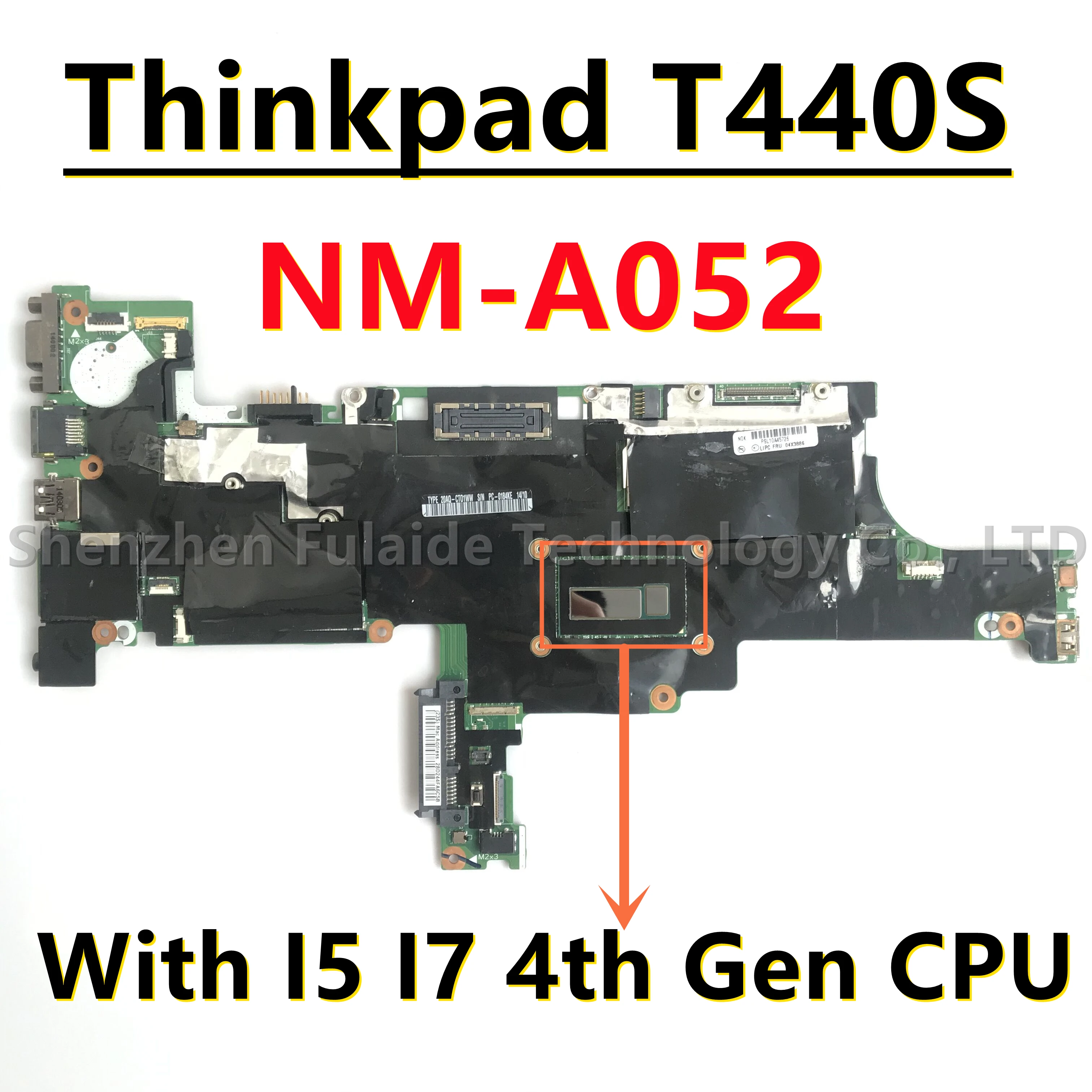 Материнская плата VILT0 для ноутбука Lenovo Thinkpad T440S с процессором I5 I7 4-го поколения 04X3886 04X3888 04X3903 04X3905 100% OK
Материнская плата VILT0 для ноутбука Lenovo Thinkpad T440S с процессором I5 I7 4-го поколения 04X3886 04X3888 04X3903 04X3905 100% OK
