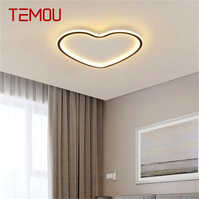 

TEMOU Ceiling Lights Ultrathin Fixtures Modern Creative Lamps LED Home For Living Dinning Room