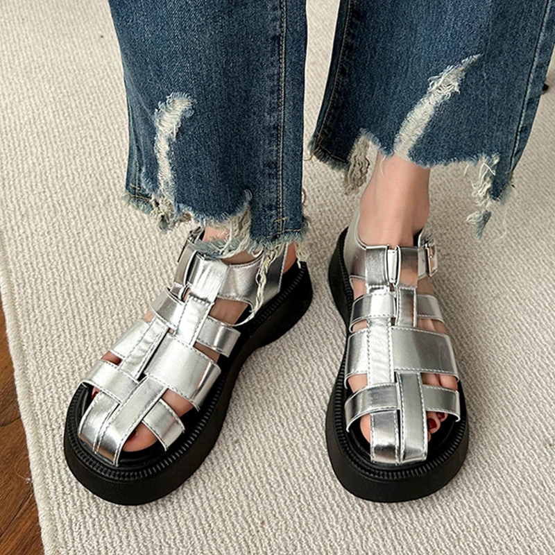 Women Flats Platform Sandals 2024 Spring Fashion Casual Shoes New Slingback Outdoor Slippers Walking Open Toe Zapatillas Mujer
Women Flats Platform Sandals 2024 Spring Fashion Casual Shoes New Slingback Outdoor Slippers Walking Open Toe Zapatillas Mujer