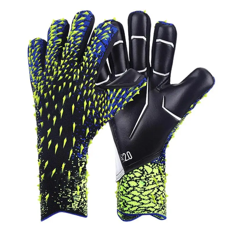 

Kids Goalie Gloves Soccer Non-slip Child Glove Sweatproof Thickened Shock Absorption Gloves For Boys With Strong Grips Palms