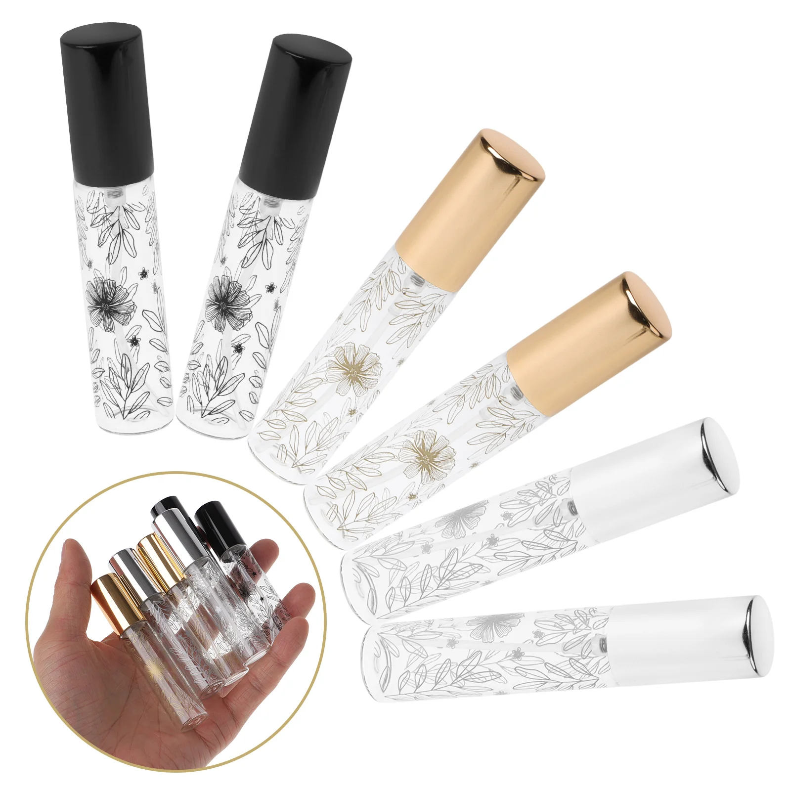 6 Pcs Spray Bottle Travel Liquid Bottles Size Dispenser Container Empty Glass Containers for Toiletries 
6 Pcs Spray Bottle Travel Liquid Bottles Size Dispenser Container Empty Glass Containers for Toiletries