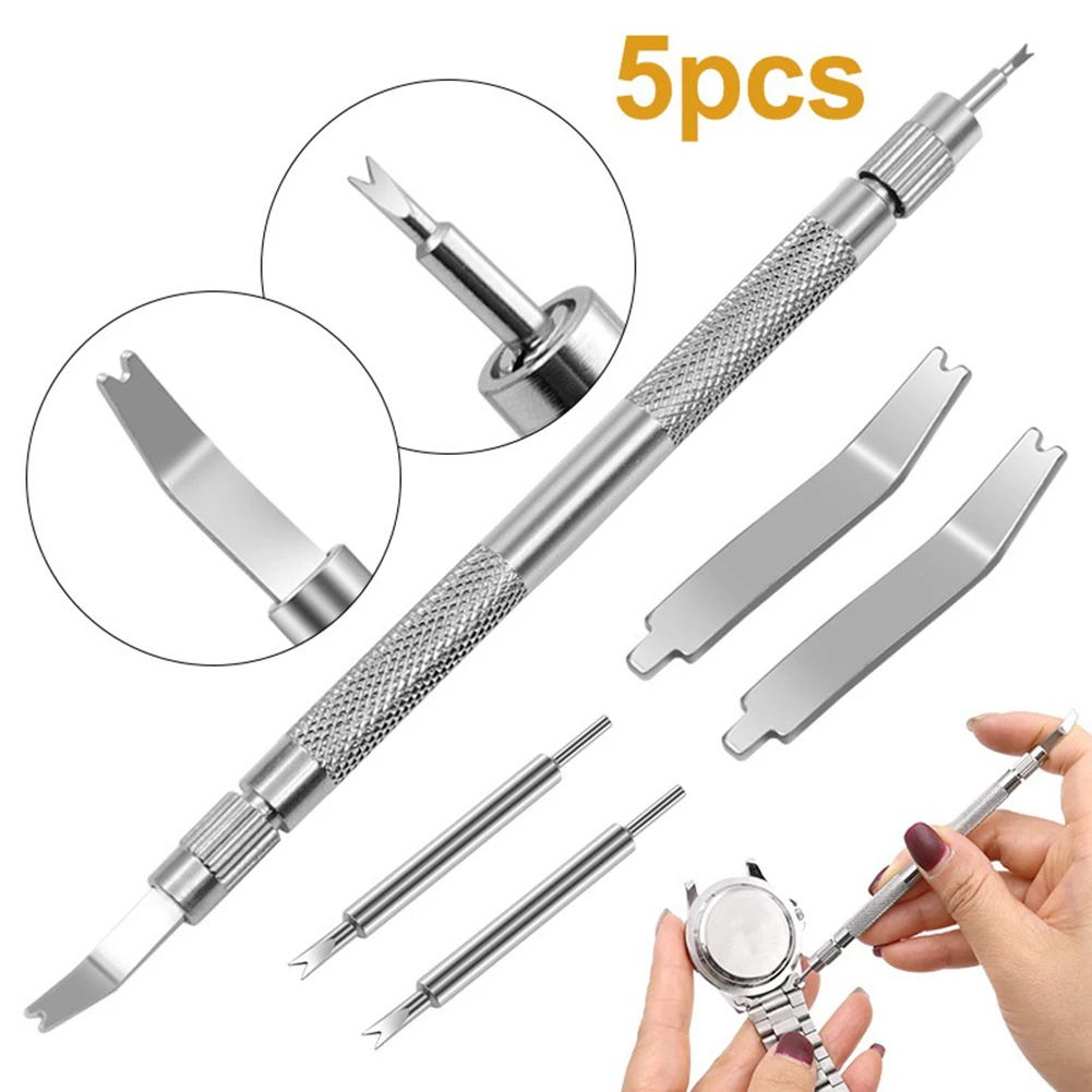 New High Quality Watch Repair Tool Hand Tool With 4 Extra Tips 135mm*6mm Double-head Raw Ear Fork Removing Steel
New High Quality Watch Repair Tool Hand Tool With 4 Extra Tips 135mm*6mm Double-head Raw Ear Fork Removing Steel