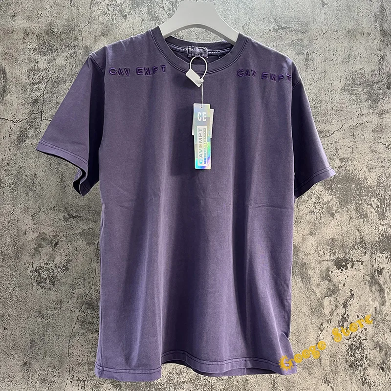 Purple Carbon Grey Solid Cavempt Tee Top Men Women Cotton Small Embroidery Vintage Wash Cav Empt C.E T-Shirts
Purple Carbon Grey Solid Cavempt Tee Top Men Women Cotton Small Embroidery Vintage Wash Cav Empt C.E T-Shirts