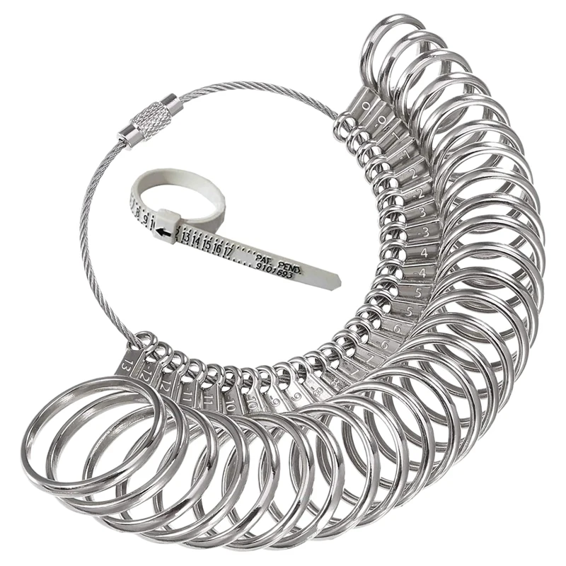 0-13 Ring Sizer Measuring Tool Set Metal Ring Sizers Metal Ring Gauges Finger Sizer & Ring Mandrel
0-13 Ring Sizer Measuring Tool Set Metal Ring Sizers Metal Ring Gauges Finger Sizer & Ring Mandrel
