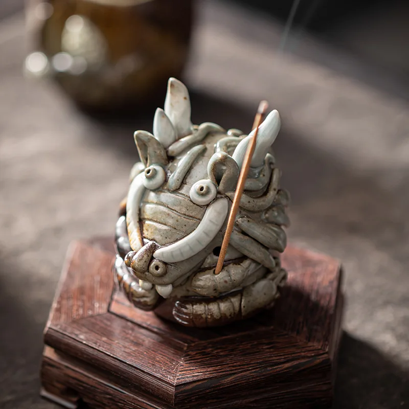 

Pi Xiu Monsters Tea Pet Zisha Tea Accessories Ceramic Animal Figurines Household Office Porcelain Decoration Play Tea Toy
