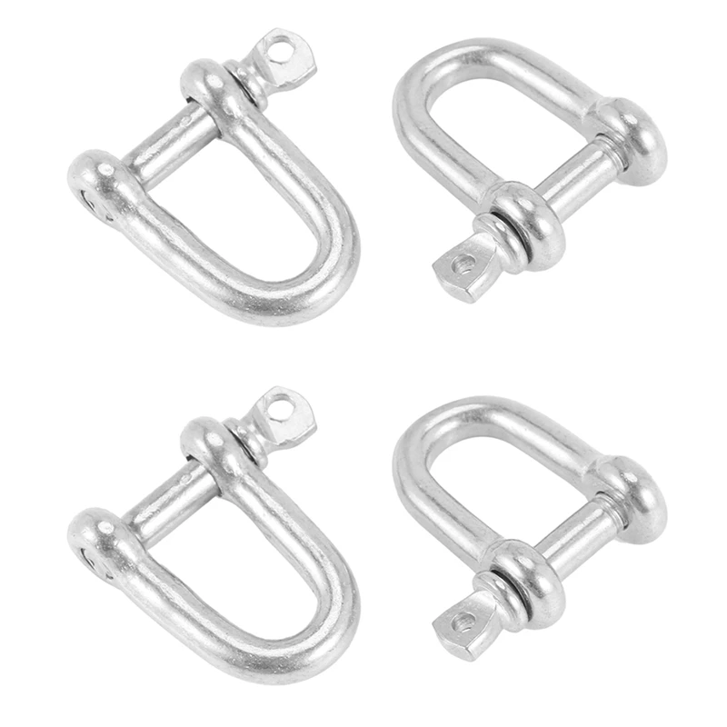 304 Stainless Steel Screw Pin D Style Chain Dee Shackle 4Mm For Rigging M4 Pack Of 4
304 Stainless Steel Screw Pin D Style Chain Dee Shackle 4Mm For Rigging M4 Pack Of 4