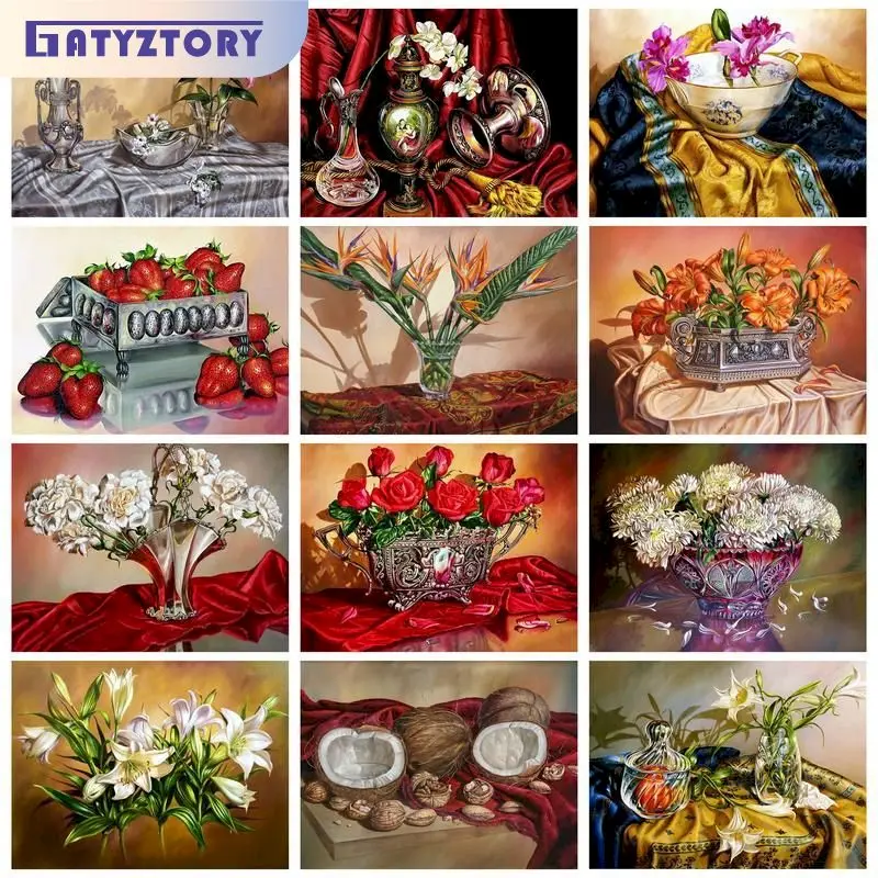 GATYZTORY Modern Painting By Numbers With Frame Classic Flowers On Desk Canvas Painting For Adults Drawing By Numbers Picture Pa
GATYZTORY Modern Painting By Numbers With Frame Classic Flowers On Desk Canvas Painting For Adults Drawing By Numbers Picture Pa