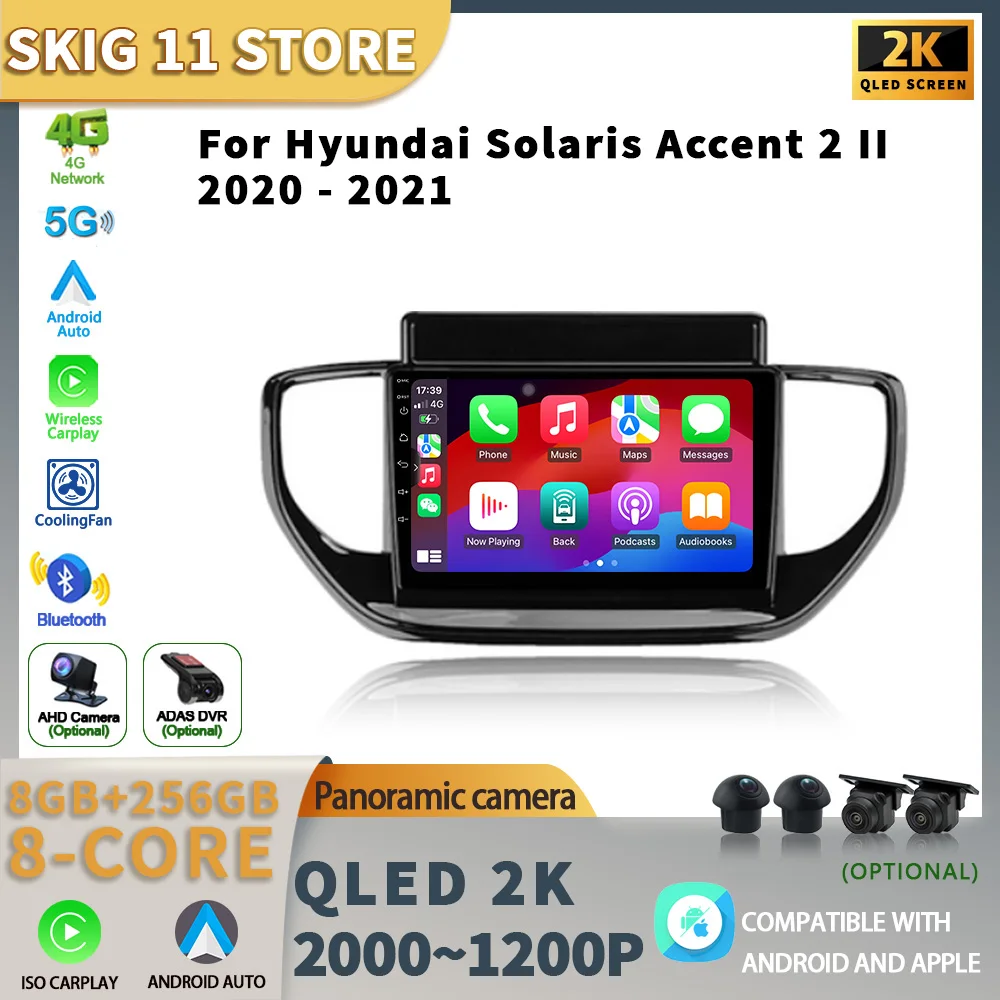 For Hyundai Solaris Accent 2 II 2020 - 2021 Android13 Car Radio Multimedia Video Player Navigation GPS WIFI 4G Head Unit Carplay
For Hyundai Solaris Accent 2 II 2020 - 2021 Android13 Car Radio Multimedia Video Player Navigation GPS WIFI 4G Head Unit Carplay