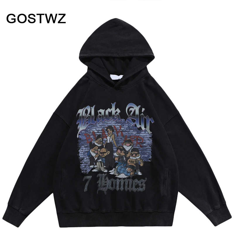 Hip Hop Hooded Gothic Princess And Seven Dwarfs Pattern Streetwear Pullover Hoodies Harajuku Fashion Casual Clothes Sweatshirt
Hip Hop Hooded Gothic Princess And Seven Dwarfs Pattern Streetwear Pullover Hoodies Harajuku Fashion Casual Clothes Sweatshirt