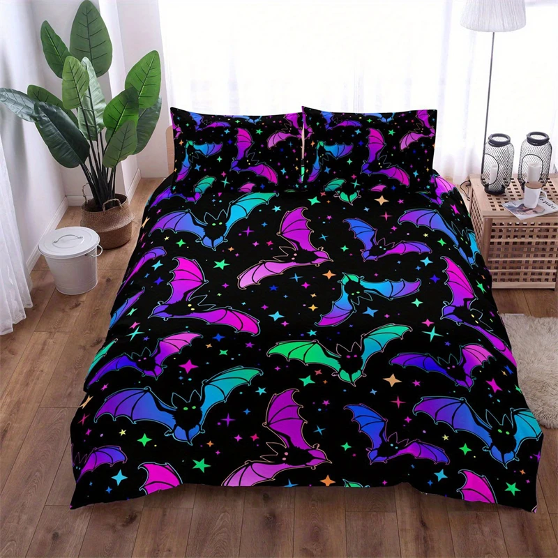 Duvet Cover Halloween Theme Duvet Cover Set Colorful Bat Print Bedding Soft Comfortable Breathable Feather Bedroom Guest Room
Duvet Cover Halloween Theme Duvet Cover Set Colorful Bat Print Bedding Soft Comfortable Breathable Feather Bedroom Guest Room
