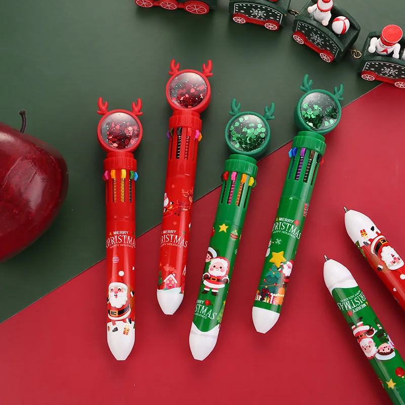 50pcs Christmas 10 Colors Ballpoint Pen Cartoon Retractable Rollerball Pen Gifts School Office Supplies
50pcs Christmas 10 Colors Ballpoint Pen Cartoon Retractable Rollerball Pen Gifts School Office Supplies