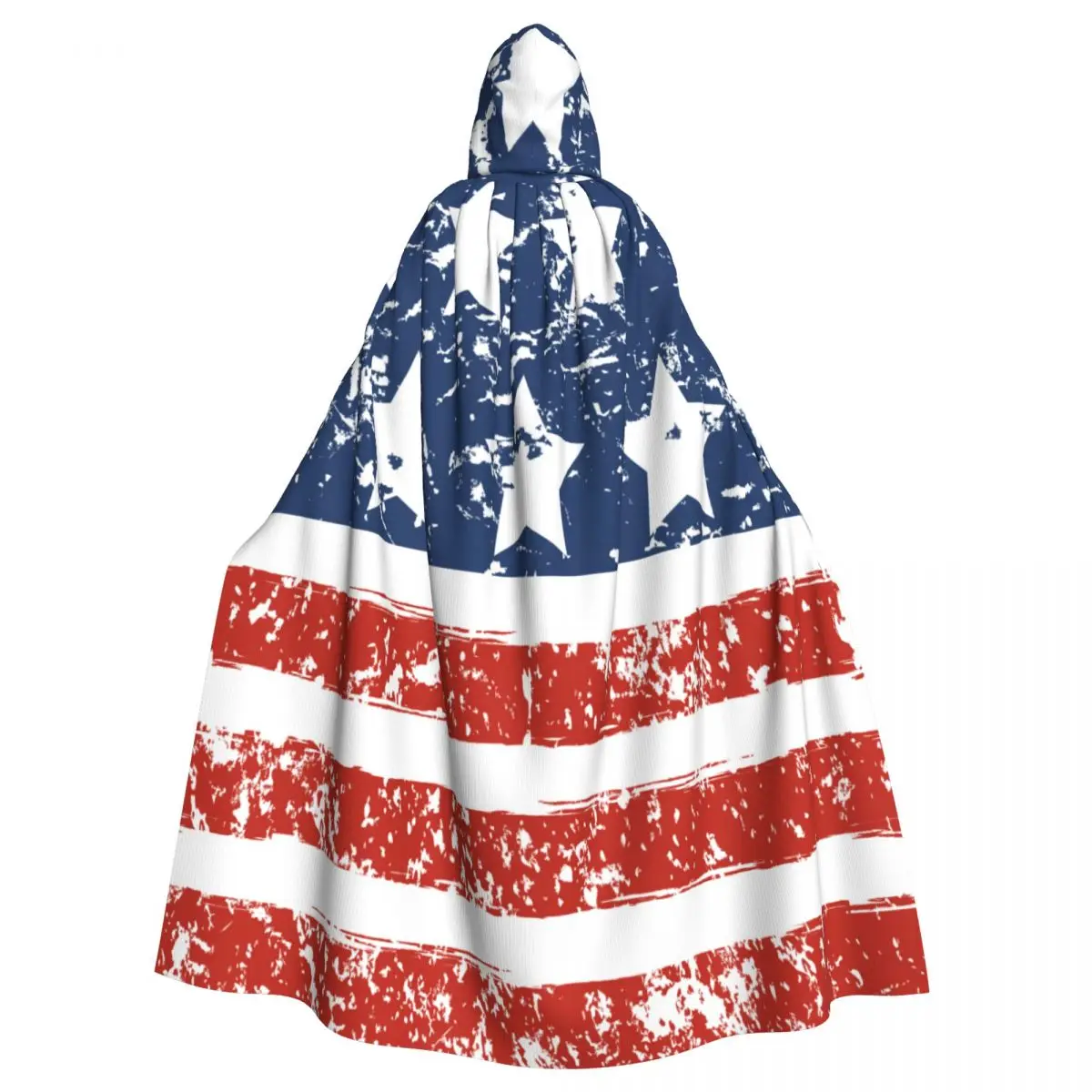 

Накидка с капюшоном, с капюшоном, флаг США на День Независимости, накидка вампира, ведьма, костюм для косплея