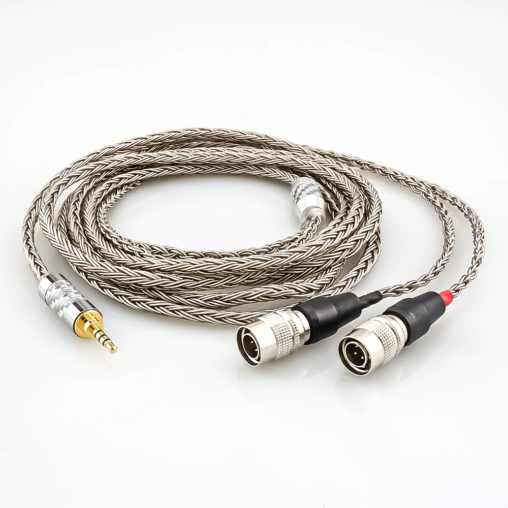 

2.5mm/ 3.5mm / 4.4mm 16 core Audio Cable Headphone Upgrade Cable For Dan Clark Audio Mr Speakers Ether Alpha Dog Prime