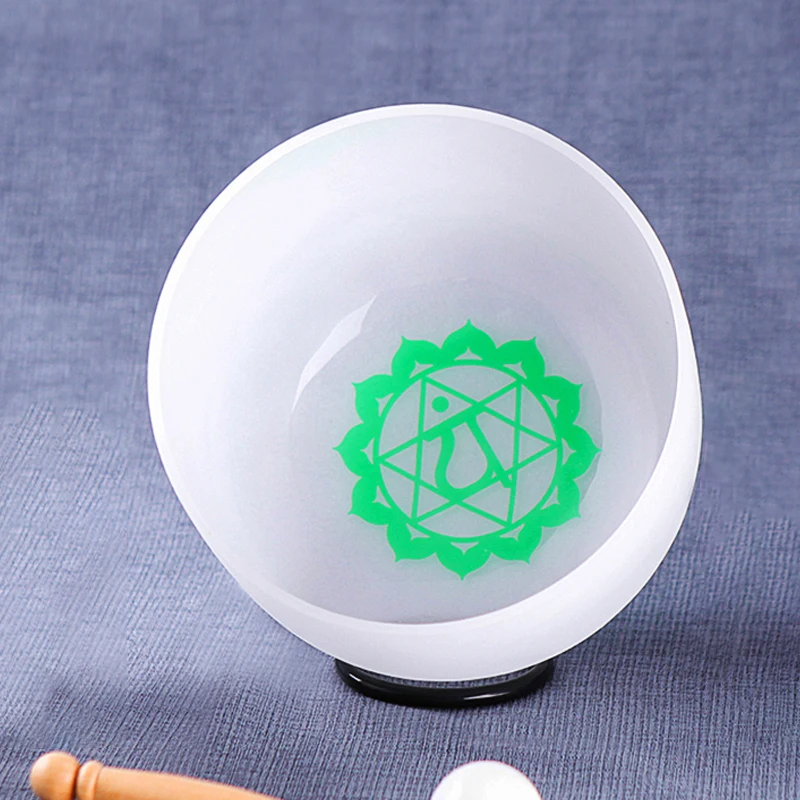 Hye-eun 432hz F Note Heart Chakra 9 inch Base Chakra Pattern Frosted Quartz Crystal Singing Bowl for Sound Healing
Hye-eun 432hz F Note Heart Chakra 9 inch Base Chakra Pattern Frosted Quartz Crystal Singing Bowl for Sound Healing