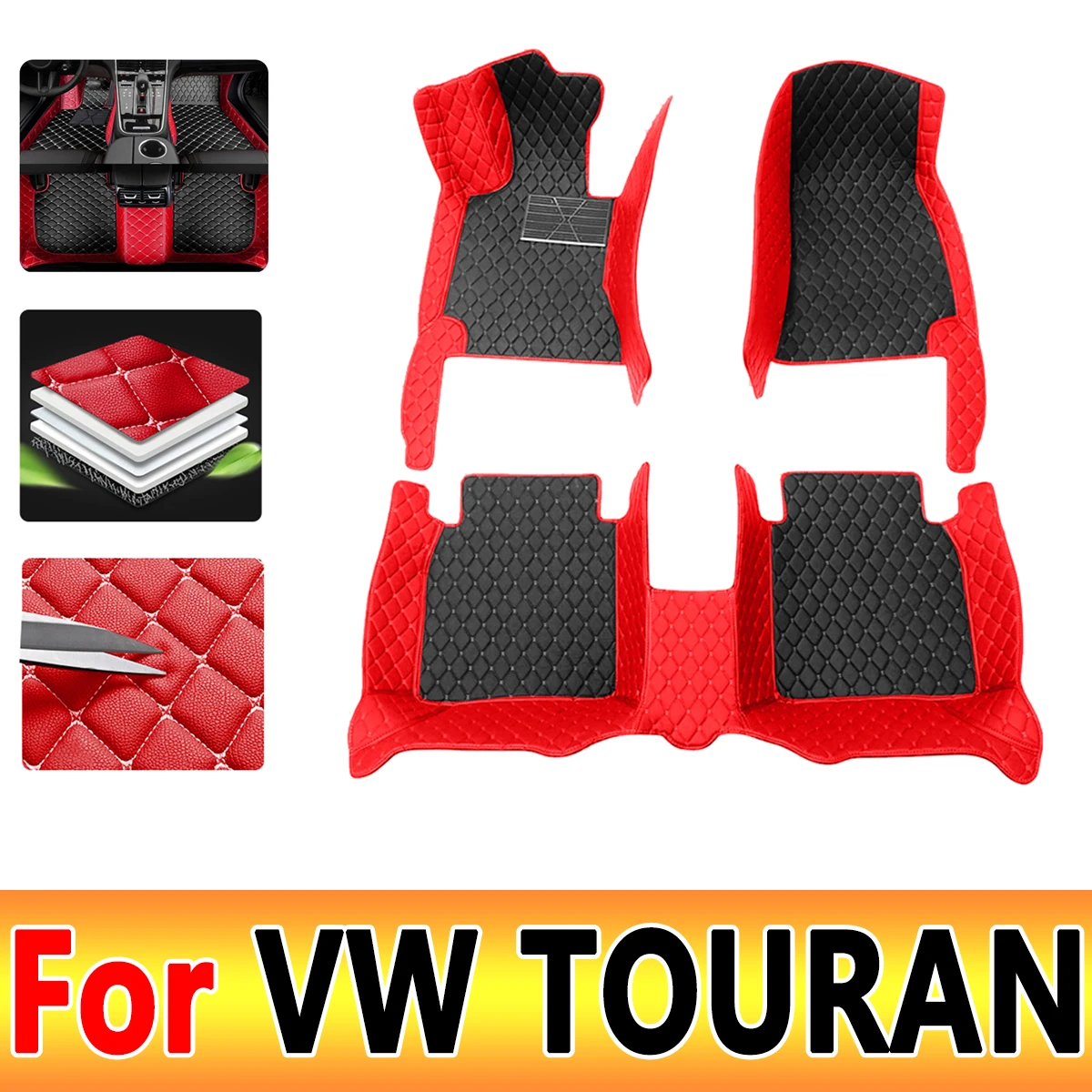 Car Floor Mats For Volkswagen TOURAN 7-seat 2006-2015 2014 2013 2012 2011 Custom Auto Foot Pads Automobile Carpet Cover interior
Car Floor Mats For Volkswagen TOURAN 7-seat 2006-2015 2014 2013 2012 2011 Custom Auto Foot Pads Automobile Carpet Cover interior