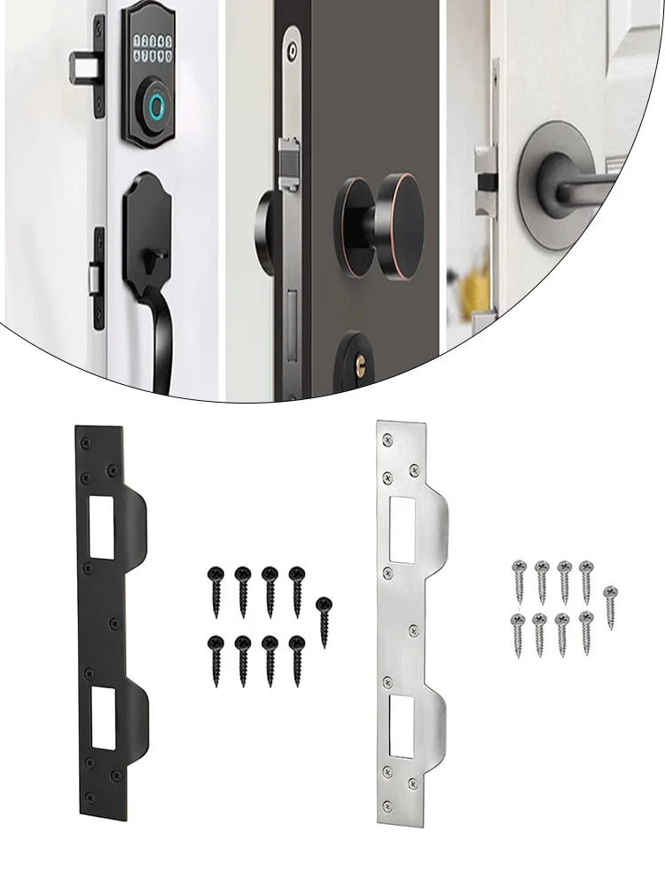 1pcs Door Lock Plate Screws Kit Dual Hole Heavy Duty Metal Latch Plate Reinforcer For Door Security Latch Plate Hardware Parts
1pcs Door Lock Plate Screws Kit Dual Hole Heavy Duty Metal Latch Plate Reinforcer For Door Security Latch Plate Hardware Parts