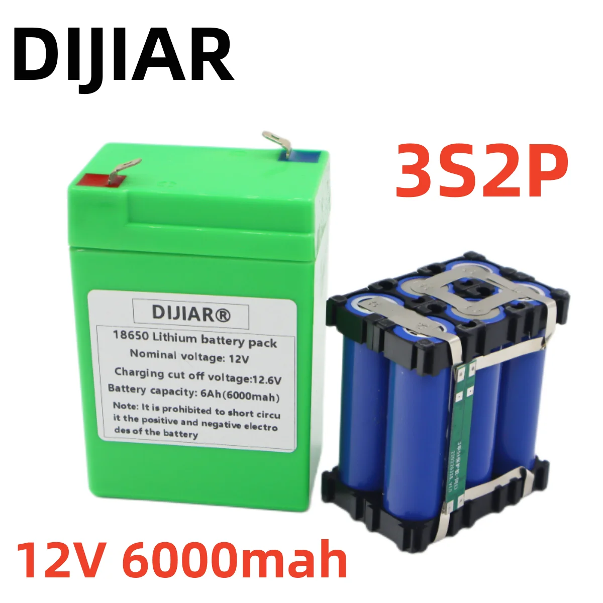 Original 18650 3S2P 12V 6000mah Li-ion Battery Rechargeable DC 12.6 V 6Ah CCTV, Camera, Monitor spare Battery pack
Original 18650 3S2P 12V 6000mah Li-ion Battery Rechargeable DC 12.6 V 6Ah CCTV, Camera, Monitor spare Battery pack