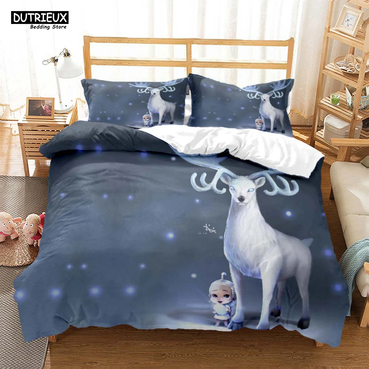 

Elk，God Of Luck，Personalized Bedding ,Customizable Soft And comfortable, Comforter Bedding Sets Bedding Set Luxury Quilt Cover