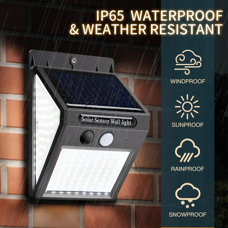 3Mode Waterproof 144 LEDs Solar Motion Sensor Lights Outdoor Sunlight Solar Powered Street Wall Lamp for Garden Decoration
3Mode Waterproof 144 LEDs Solar Motion Sensor Lights Outdoor Sunlight Solar Powered Street Wall Lamp for Garden Decoration