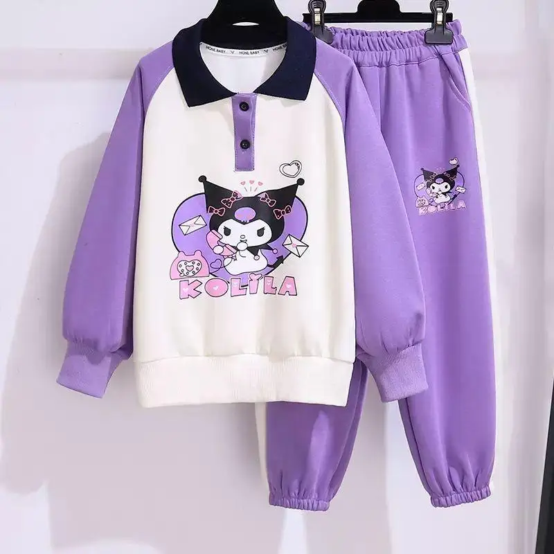 Sanrio Kuromi Kawaii Kids Printing 2Pcs Cute Leisure Loose Sweatpants Cartoon Sweet Comfortable Soft Sportswear Anime Girl Gift
Sanrio Kuromi Kawaii Kids Printing 2Pcs Cute Leisure Loose Sweatpants Cartoon Sweet Comfortable Soft Sportswear Anime Girl Gift