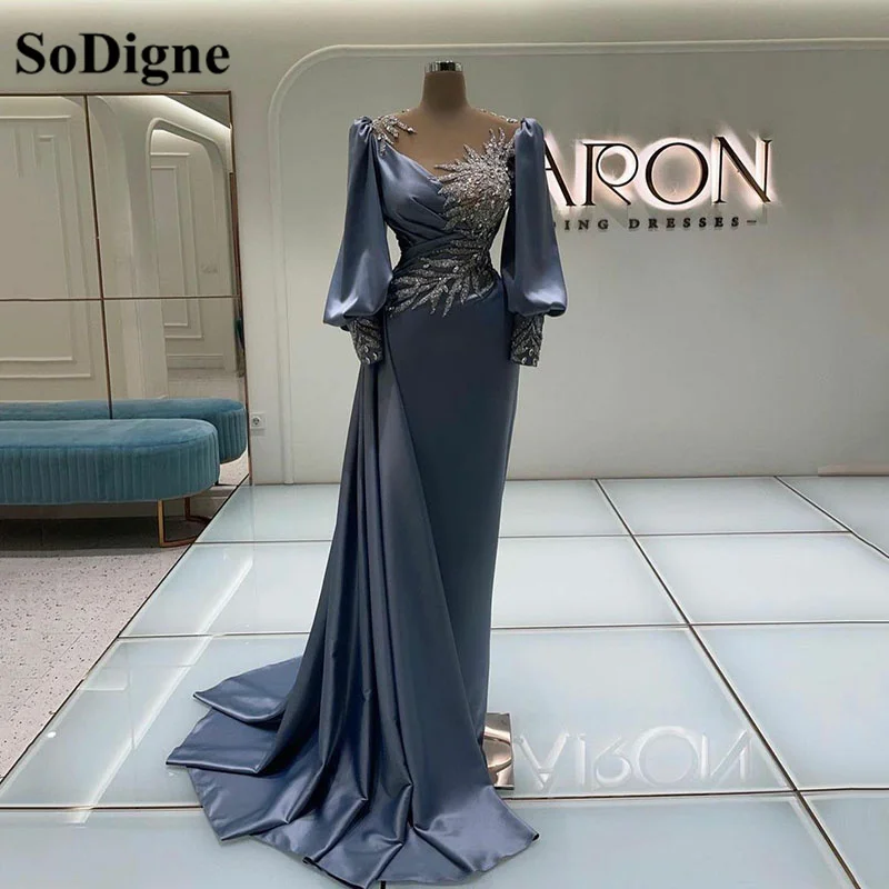SoDigne Long Sleeves Evening Dress Sparkly Lace Sequined Mermaid Long Special Occasion Party Prom Dresses Gowns Vestidos
SoDigne Long Sleeves Evening Dress Sparkly Lace Sequined Mermaid Long Special Occasion Party Prom Dresses Gowns Vestidos