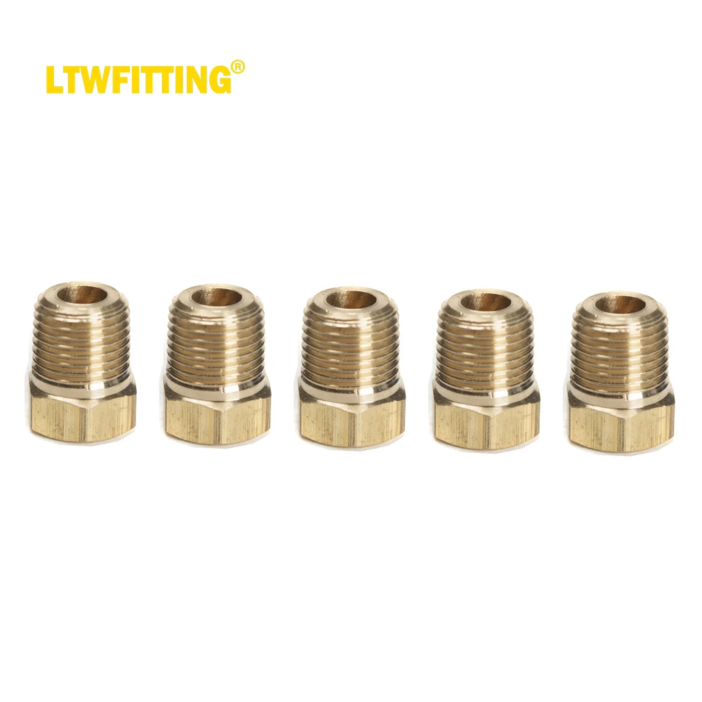 

LTWFITTING Brass Pipe Hex Head Plug Fittings 1/8-Inch Male NPT Air Fuel Water Boat(Pack of 10)