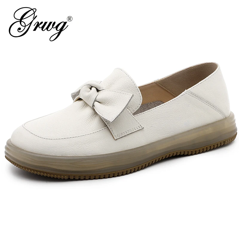 GRWG Penny Loafers Women Genuine Cow Leather Flat Shoes Round Toe Bowknot Slip on Ladies Flats Handmade
GRWG Penny Loafers Women Genuine Cow Leather Flat Shoes Round Toe Bowknot Slip on Ladies Flats Handmade